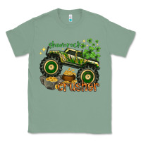 Sage shamrock crusher st. patrick's day Classic Tee - HowdyJamesFarm