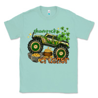 Seafoam shamrock crusher st. patrick's day Classic Tee - HowdyJamesFarm