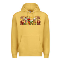 Antique Gold Christmas coffee cups Premium Hoodie - Artiststas