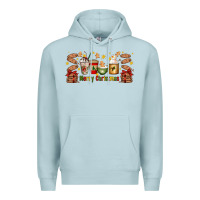 Blue Mist Christmas coffee cups Premium Hoodie - Artiststas