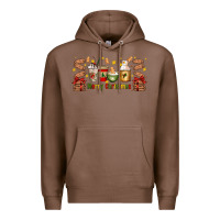 Chestnut Christmas coffee cups Premium Hoodie - Artiststas