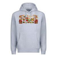 Heather Grey Christmas coffee cups Premium Hoodie - Artiststas