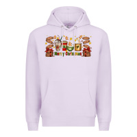 Lilac Christmas coffee cups Premium Hoodie - Artiststas