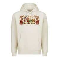 Oatmeal Heather Christmas coffee cups Premium Hoodie - Artiststas