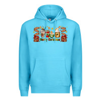Ocean Blue Christmas coffee cups Premium Hoodie - Artiststas