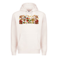 Pale Pink Christmas coffee cups Premium Hoodie - Artiststas