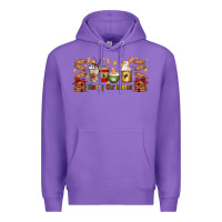 Purple Christmas coffee cups Premium Hoodie - Artiststas