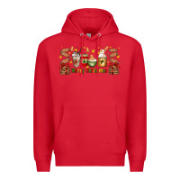 Red Christmas coffee cups Premium Hoodie - Artiststas