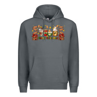 Rock Christmas coffee cups Premium Hoodie - Artiststas
