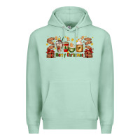 Seafoam Christmas coffee cups Premium Hoodie - Artiststas