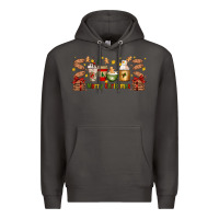 Smoke Christmas coffee cups Premium Hoodie - Artiststas