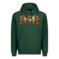 Sports Green Christmas coffee cups Premium Hoodie - Artiststas
