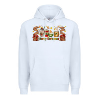 White Christmas coffee cups Premium Hoodie - Artiststas