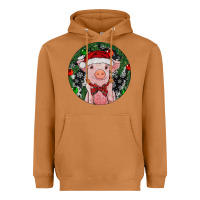 Meerkat Sitting Pig Christmas Heavyweight Hoodie - RanaPortraitStore