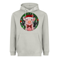 Moon Dust Sitting Pig Christmas Heavyweight Hoodie - RanaPortraitStore