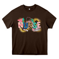 Chocolate Brown nurse Heavy Core Tee - CowGirlArtShop