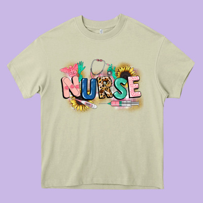 Nurse Heavy Core Tee Designed By Cowgirlartshop