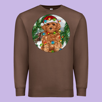 Toy Poodle And Farm Premium Sweatshirt Designed By Ranaportraitstore