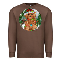 Chestnut Toy Poodle And Farm Premium Sweatshirt - RanaPortraitStore