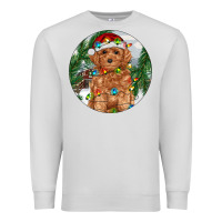 Dove Grey Toy Poodle And Farm Premium Sweatshirt - RanaPortraitStore