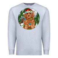 Heather Grey Toy Poodle And Farm Premium Sweatshirt - RanaPortraitStore