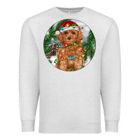 Oatmeal Heather Toy Poodle And Farm Premium Sweatshirt - RanaPortraitStore