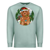 Seafoam Toy Poodle And Farm Premium Sweatshirt - RanaPortraitStore
