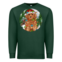Sports Green Toy Poodle And Farm Premium Sweatshirt - RanaPortraitStore