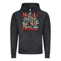 Vintage Black my first christmas baby safari animals Vintage Hoodie - LillyAllenDesigns