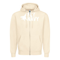 Sandshell fly navy Zipper Hoodie - DesigneFamous