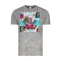 Cloud Rock nail tools and polish with flowers and tooled leather seamless pattern Vintage Tee - BundleAndBundleShop