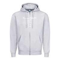 Heather Grey grace   christian faith cross script baptism gift Zipper Hoodie - DesigneFamous