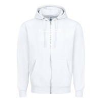 White grace   christian faith cross script baptism gift Zipper Hoodie - DesigneFamous