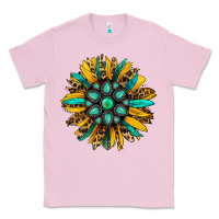 Bubblegum Pink turquoise leopard sunflower Classic Tee - Jasminsmagicworld