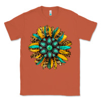 Copper turquoise leopard sunflower Classic Tee - Jasminsmagicworld
