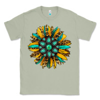 Matcha turquoise leopard sunflower Classic Tee - Jasminsmagicworld