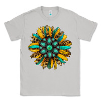 Moon Dust turquoise leopard sunflower Classic Tee - Jasminsmagicworld