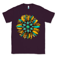 Plum turquoise leopard sunflower Classic Tee - Jasminsmagicworld