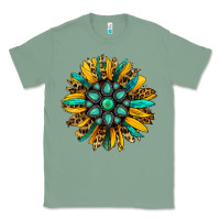 Sage turquoise leopard sunflower Classic Tee - Jasminsmagicworld