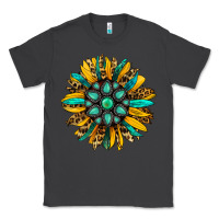 Smoke turquoise leopard sunflower Classic Tee - Jasminsmagicworld