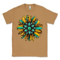 Toasted Coconut turquoise leopard sunflower Classic Tee - Jasminsmagicworld