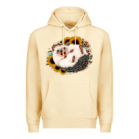 Pina Colada happy hedgehog sunflower leopard Premium Hoodie - Jasminsmagicworld