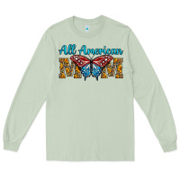 Matcha All American Mom Butterfly Long Sleeve Tee - LillyAllenDesigns