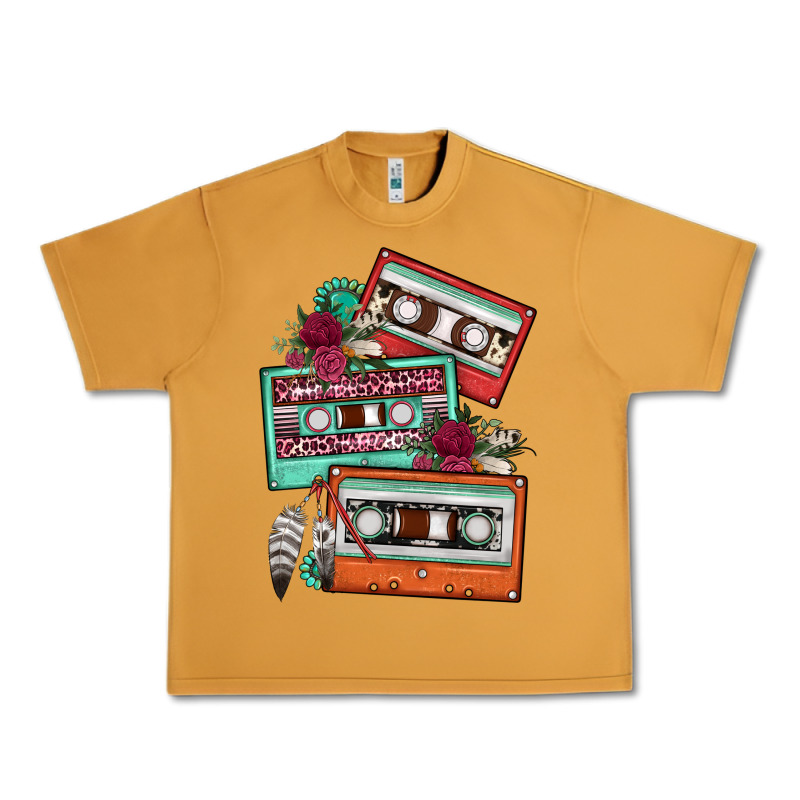 Cassette Floral Gemstone Urban Heavy Tee by FaDigitalArtStudio | Teevron