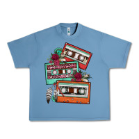 Pebble Blue cassette floral gemstone Urban Heavy Tee - FaDigitalArtStudio