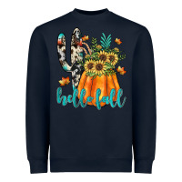 Navy hello fall Heavyweight Sweatshirt - JahusDesignShop