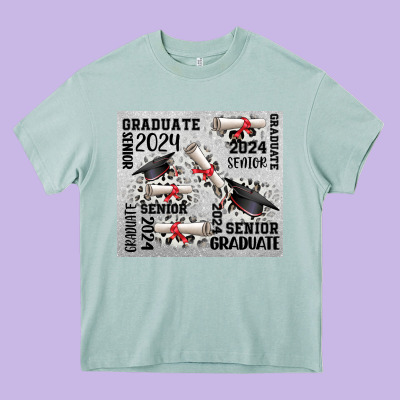 Senior 2024 Heavy Core Tee Designed By Cowgirlartshop