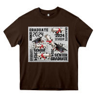 Chocolate Brown senior 2024 Heavy Core Tee - CowGirlArtShop