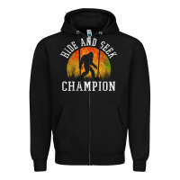 Black hide and seek champion Zipper Hoodie - DesigneFamous