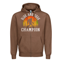 Chestnut hide and seek champion Zipper Hoodie - DesigneFamous